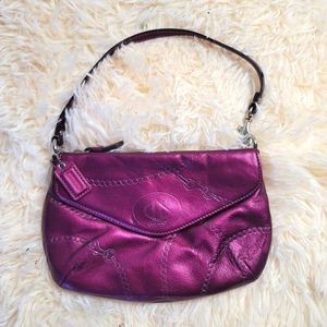 Coach Metallic Large Wristlet